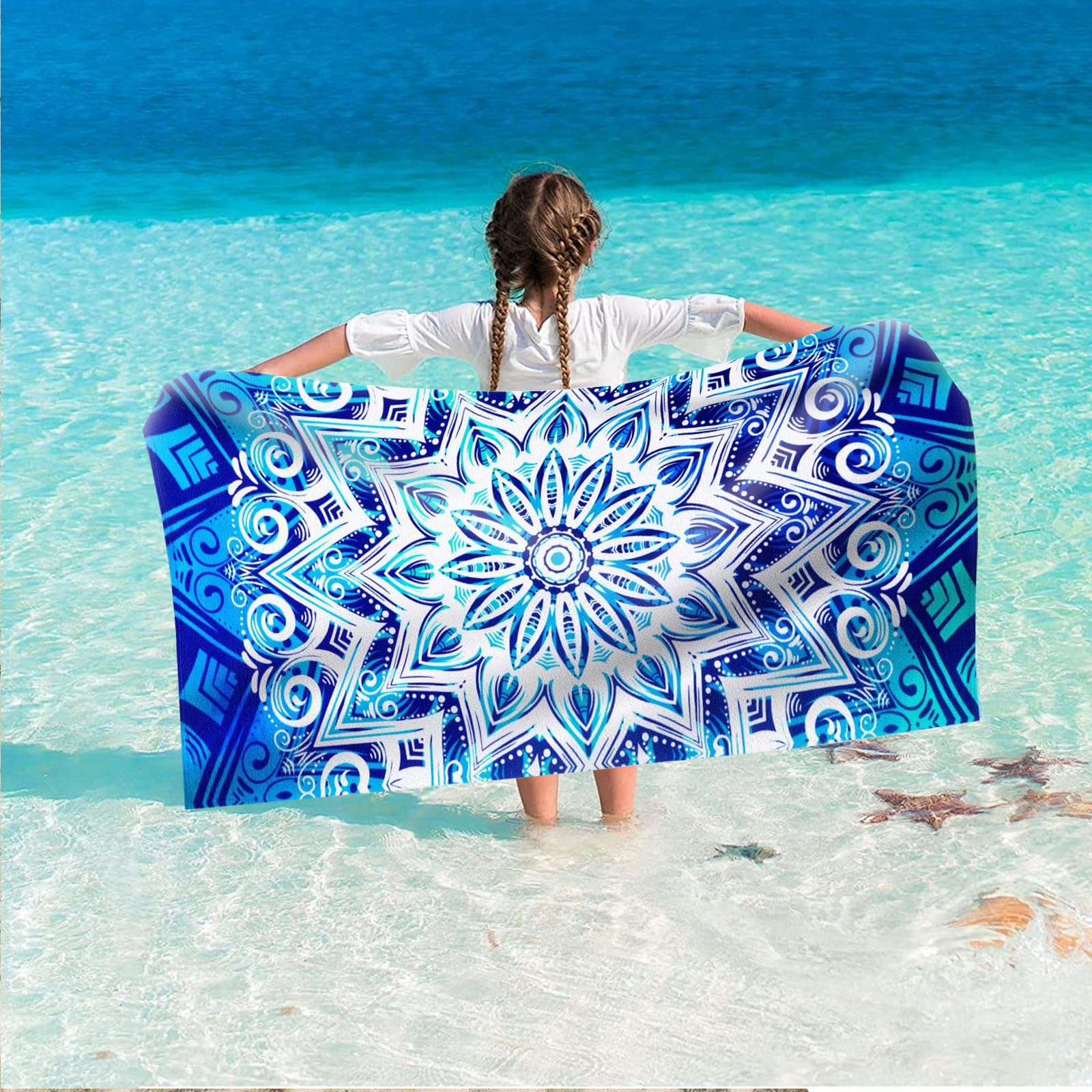 Amazon.co.jp: ビーチタオル 大判 70*140cm スイムタオル バスタオル